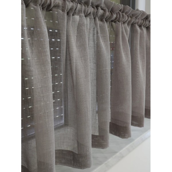 Firana zazdrostka do kuchni szara 324 – Do kuchni – zdjęcie 5