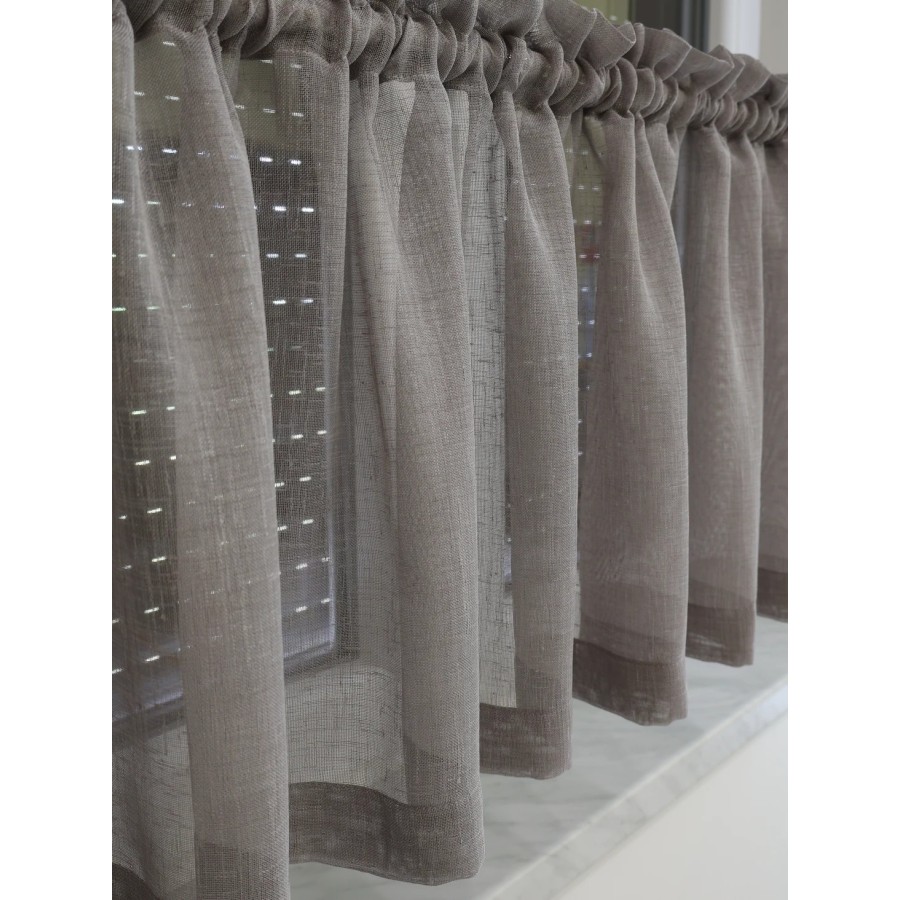 Firana zazdrostka do kuchni szara 324 – Do kuchni – zdjęcie 5