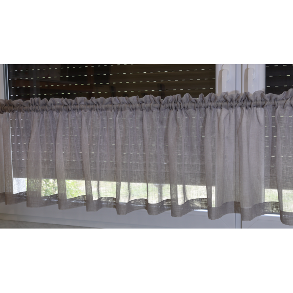 Firana zazdrostka do kuchni szara 324 – Do kuchni – zdjęcie 4