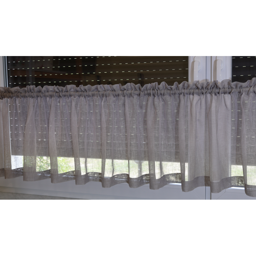 Firana zazdrostka do kuchni szara 324 – Do kuchni – zdjęcie 4