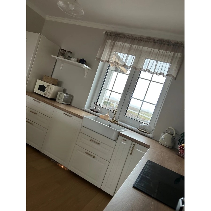 Firana zazdrostka do kuchni beżowa 069 – Do kuchni – zdjęcie 7