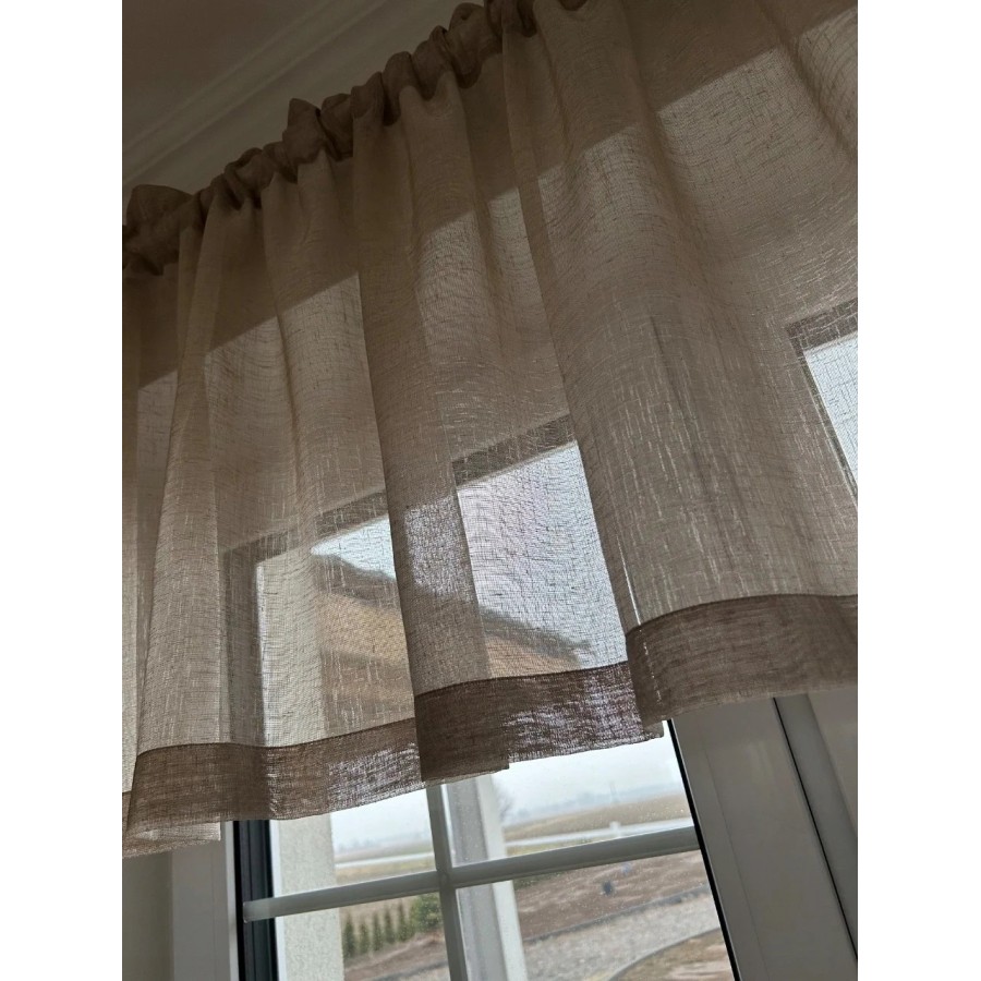 Firana zazdrostka do kuchni beżowa 069 – Do kuchni – zdjęcie 6