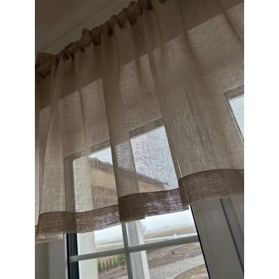 Firana zazdrostka do kuchni beżowa 069 – Do kuchni – zdjęcie 6