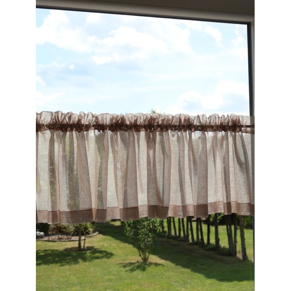 Firana zazdrostka do kuchni beżowa 069 – Do kuchni – zdjęcie 4