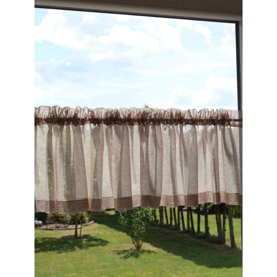 Firana zazdrostka do kuchni beżowa 069 – Do kuchni – zdjęcie 4