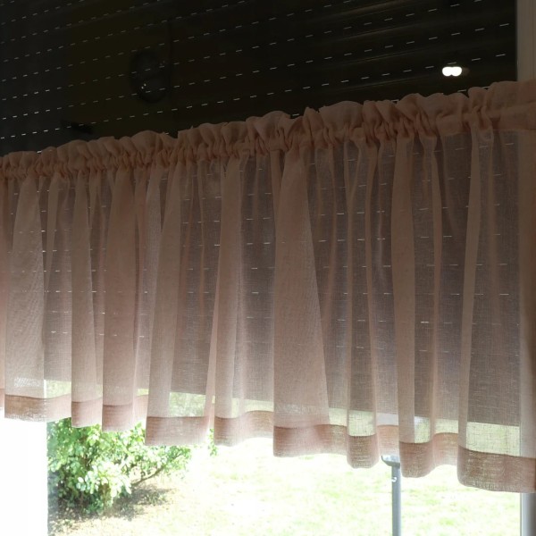 Firana zazdrostka różowa naturalny wygląd  071 – Do kuchni – zdjęcie 4