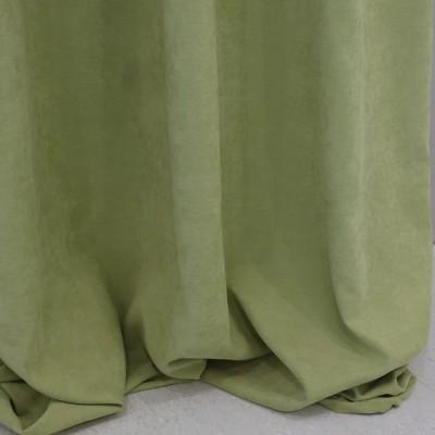 Zasłona jasno zielony oliwkowy efekt zamszu 326 – Zasłony – zdjęcie 2