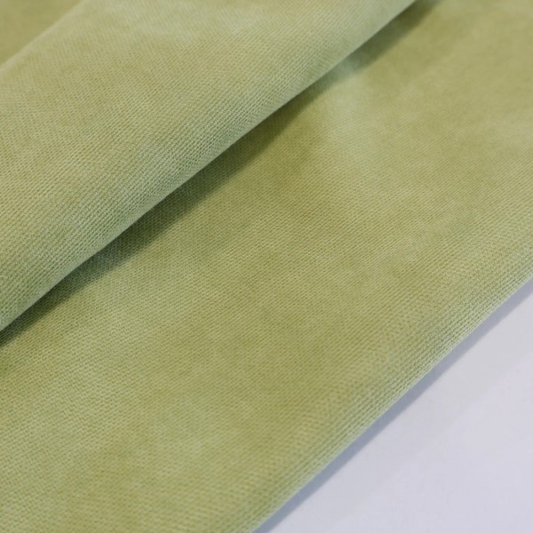 Zasłona jasno zielony oliwkowy efekt zamszu 326 – Zasłony – zdjęcie 3