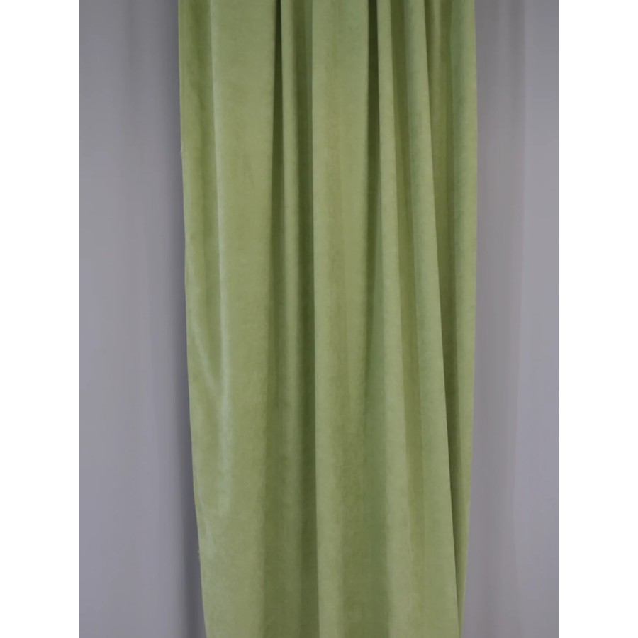Zasłona jasno zielony oliwkowy efekt zamszu 326 – Zasłony – zdjęcie 4