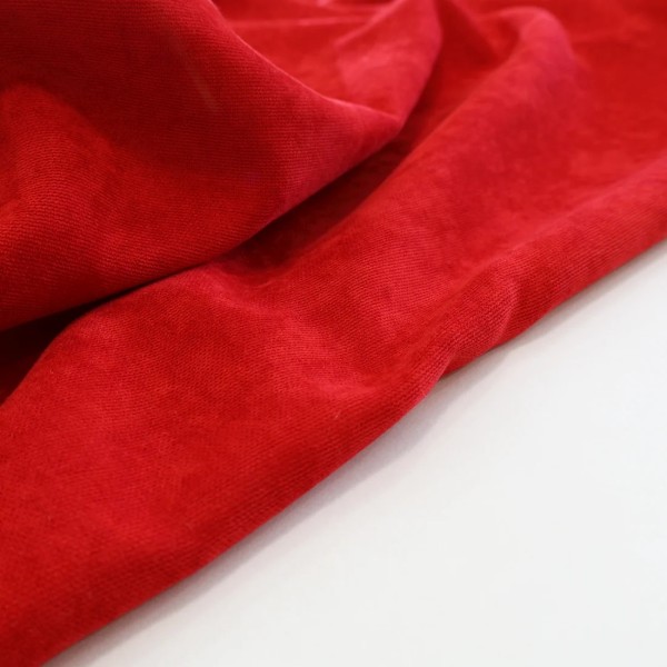 Zasłona czerwony bordowy efekt zamszu 327 – Zasłony – zdjęcie 2