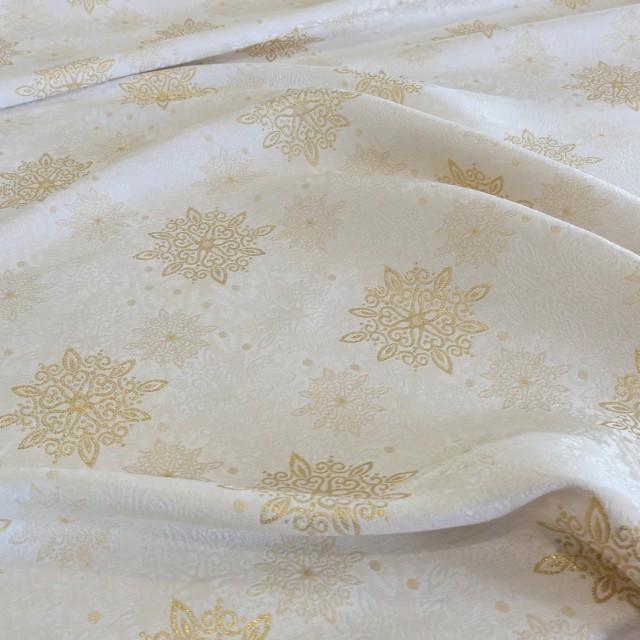 Tkanina dekoracyjna plamoodporna kremowo złoty 331 – Na metry – zdjęcie 1