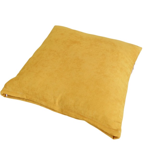 Poszewka na poduszkę z beżową gipiurą musztardowy 333 – Dodatki – zdjęcie 3