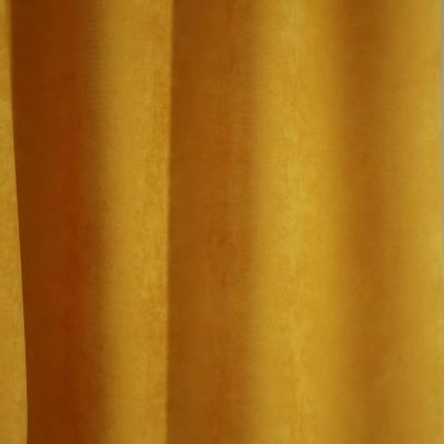 Zasłona kolor musztardowy efekt zamszu 337 – Zasłony – zdjęcie 1
