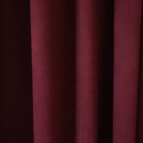 Zasłona kolor bordowy ciemny efekt zamszu 338 – Zasłony – zdjęcie 2