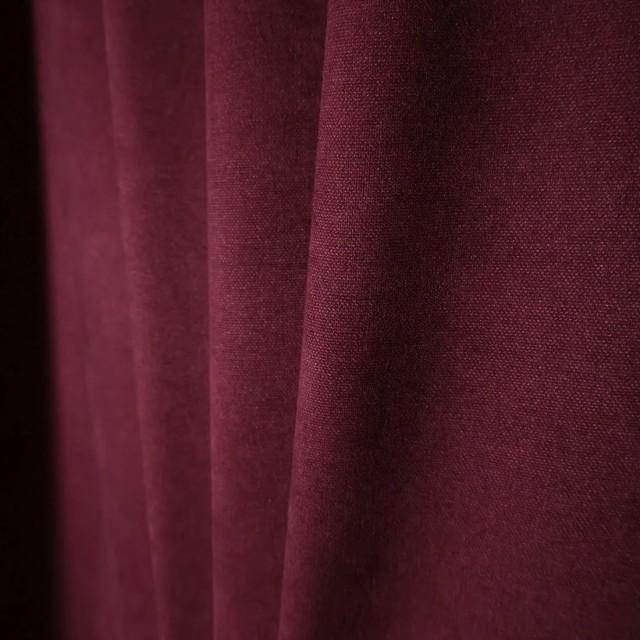 Zasłona kolor bordowy ciemny efekt zamszu 338 – Zasłony – zdjęcie 1