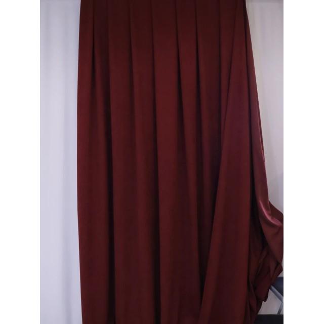 Zasłona kolor bordowy ciemny efekt zamszu 338 – Zasłony – zdjęcie 4