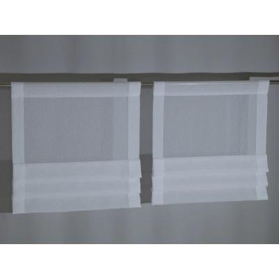 Firana z zakładkami zazdrostka do kuchni mini panel 130 – Do kuchni – zdjęcie 5