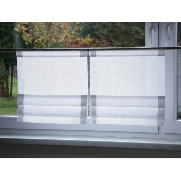 Firana z zakładkami zazdrostka do kuchni mini panel 130 – Do kuchni – zdjęcie 6