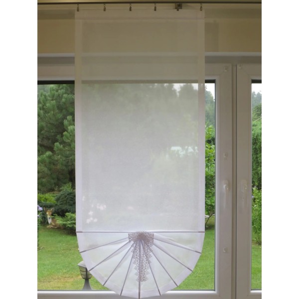 Firana panelowa wachlarz woal sable biały 343 – Firany – zdjęcie 2