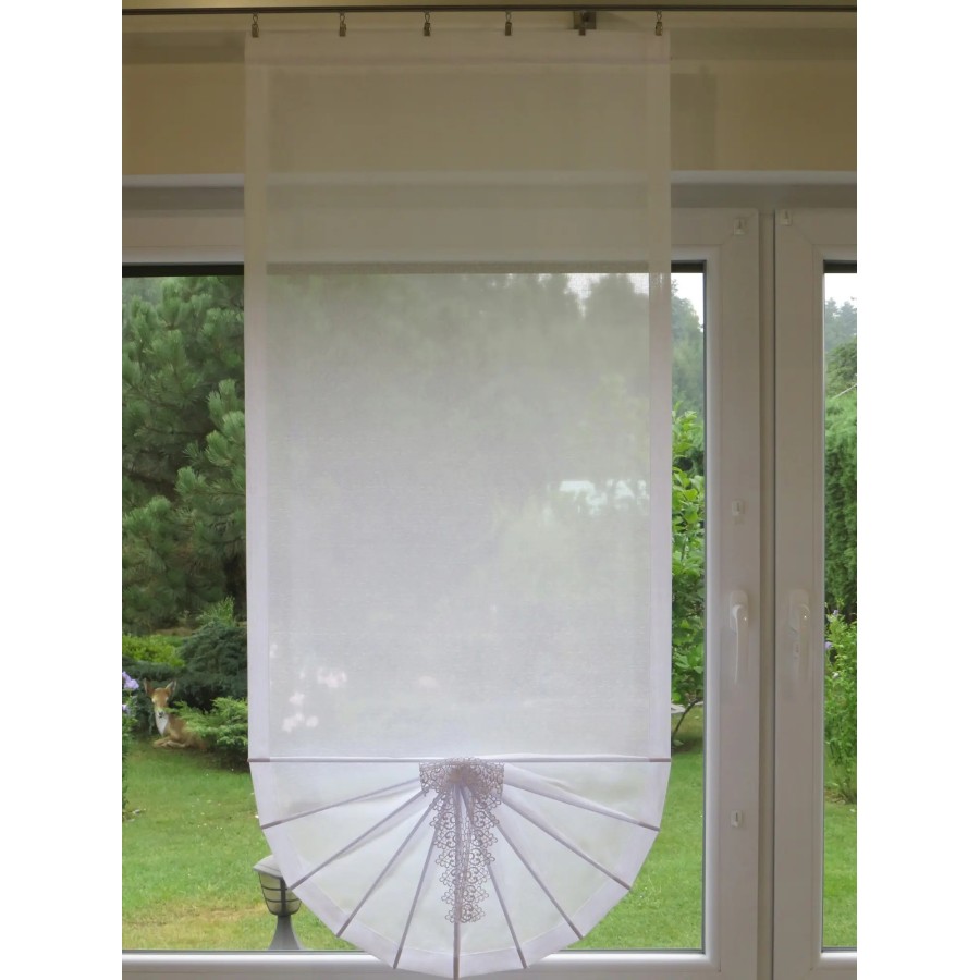 Firana panelowa wachlarz woal sable biały 343 – Firany – zdjęcie 2