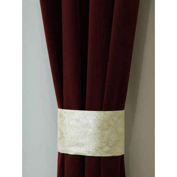 Zasłona kolor bordowy tkanina velvet 344 – Zasłony – zdjęcie 3