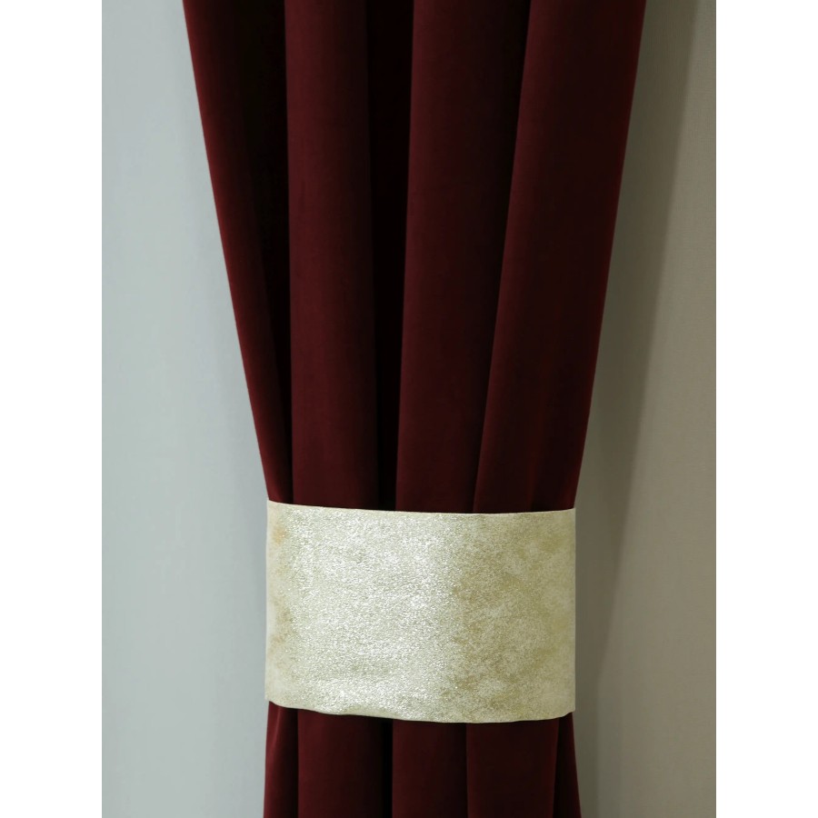 Zasłona kolor bordowy tkanina velvet 344 – Zasłony – zdjęcie 3