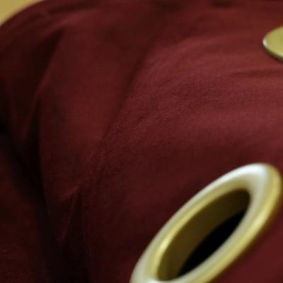 Elegancka bordowa zasłona velvet 344 – Zasłony – zdjęcie 2