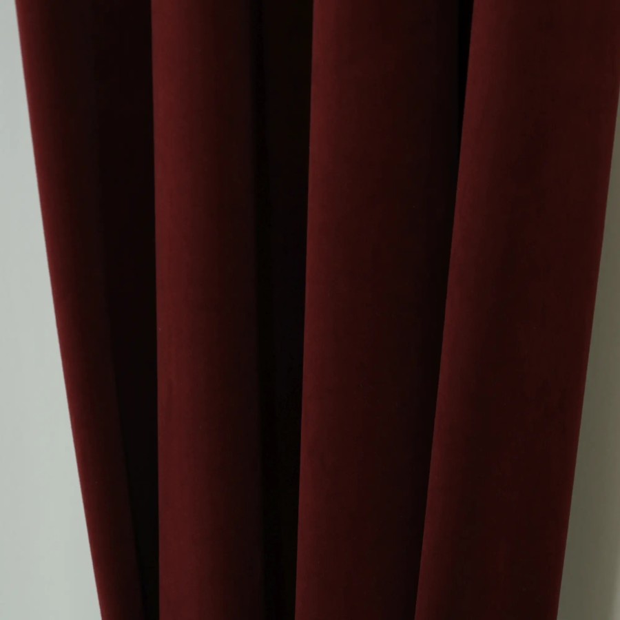 Zasłona kolor bordowy tkanina velvet 344 – Zasłony – zdjęcie 1