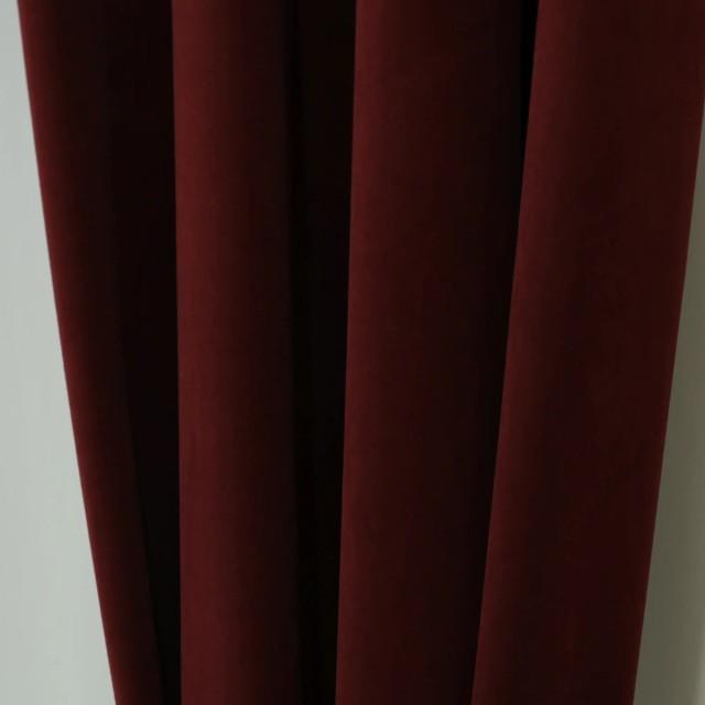 Elegancka bordowa zasłona velvet 344 – Zasłony – zdjęcie 1