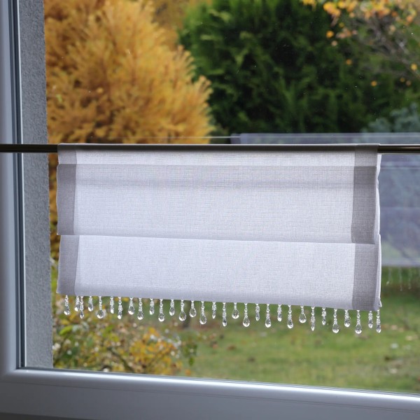 Firana zazdrostka panelowa z koralikami 175 – Do kuchni – zdjęcie 5