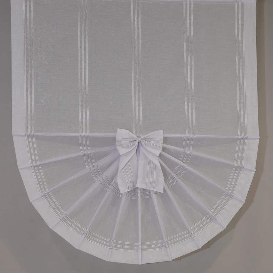 Firana panelowa wachlarz paski srebrne 023 – Firany – zdjęcie 1