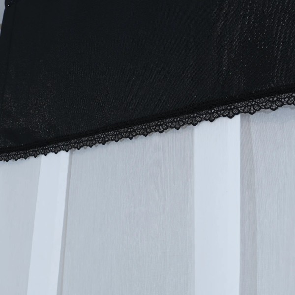 Firana tuba roletka zwijana lambrekin z gipiurą czarny 345 – Firany – zdjęcie 3