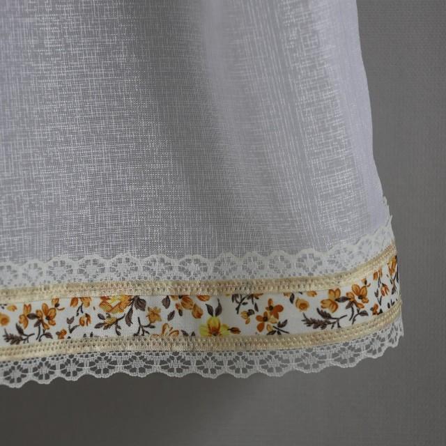 Firana zazdrostka biała styl prowansalski 125 – Do kuchni – zdjęcie 1