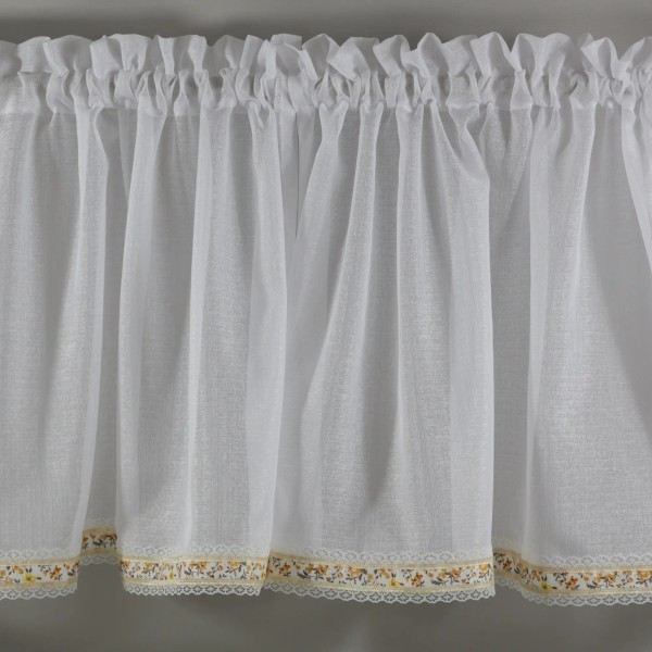 Firana zazdrostka biała styl prowansalski 125 – Do kuchni – zdjęcie 6