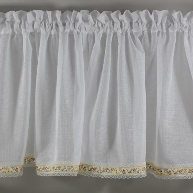 Firana zazdrostka biała styl prowansalski 125 – Do kuchni – zdjęcie 6