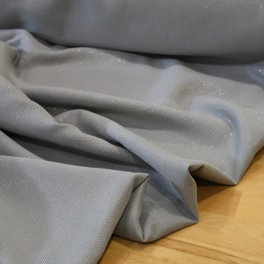 Zasłona gotowa szara połyskująca 347 – Zasłony – zdjęcie 2