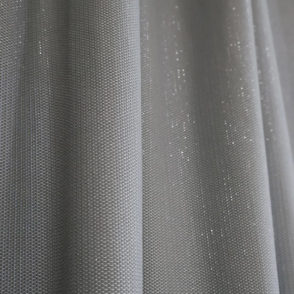 Zasłona gotowa szara połyskująca 347 – Zasłony – zdjęcie 1