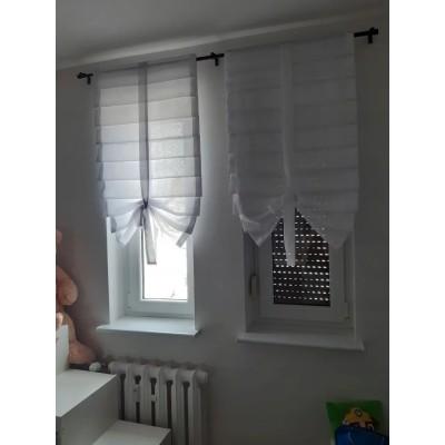 Firana panel z zakładkami biały 124 – Firany – zdjęcie 5