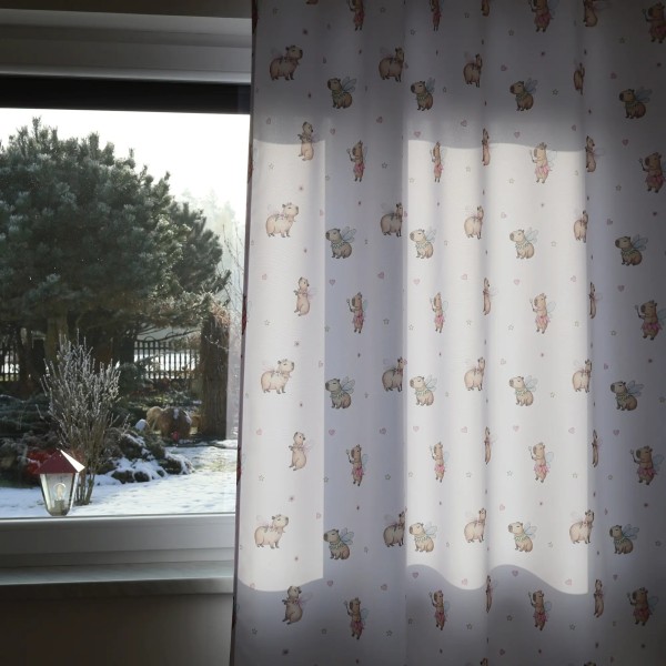 Zasłona do pokoju dziecka tkanina kapibary 349 – Zasłony – zdjęcie 3