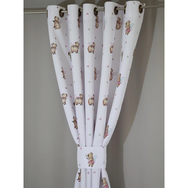 Zasłona do pokoju dziecka tkanina kapibary 349 – Zasłony – zdjęcie 2