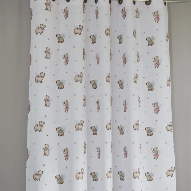 Zasłona do pokoju dziecka w kapibary 349 – Zasłony – zdjęcie 4