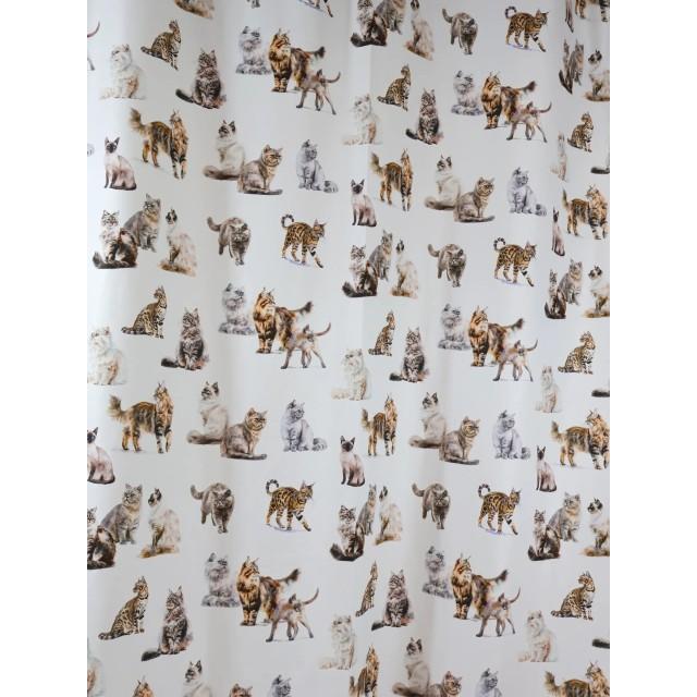 Zasłona w koty – realistyczny wzór dekoracyjny 350 – Zasłony – zdjęcie 4