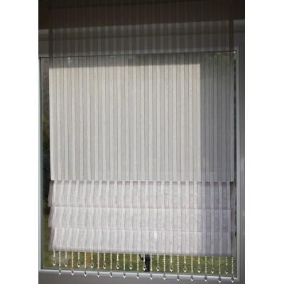 Firana panel roletka z koralikami paski złote 353 – Firany – zdjęcie 2