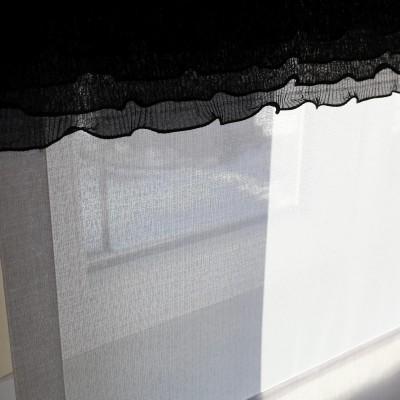 Firana panelowa roletka z falbaną z dodatkiem złotego 355 – Firany – zdjęcie 2