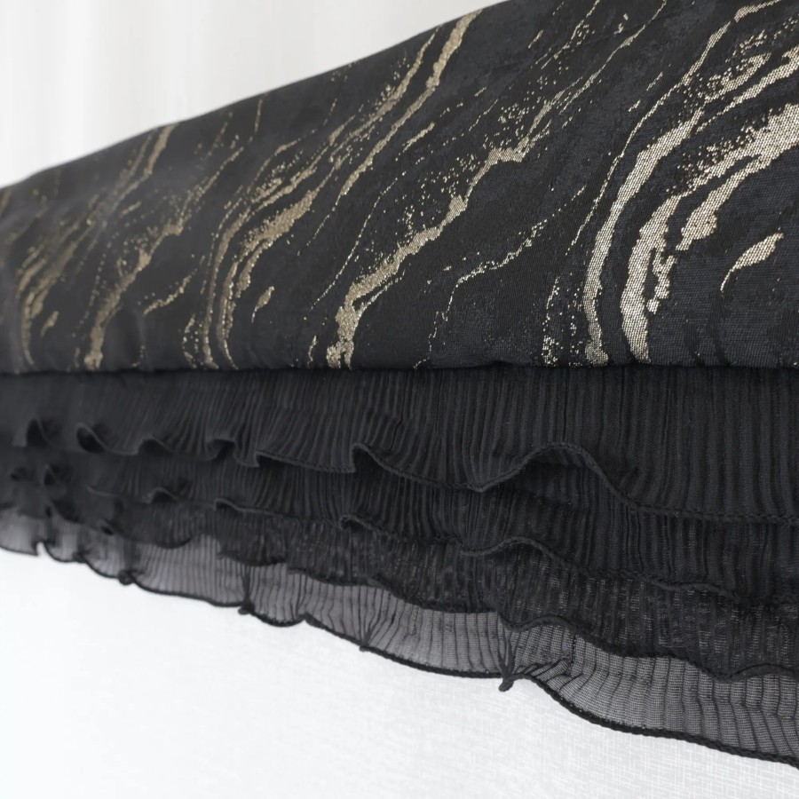 Firana panelowa roletka z falbaną z dodatkiem złotego 355 – Firany – zdjęcie 5