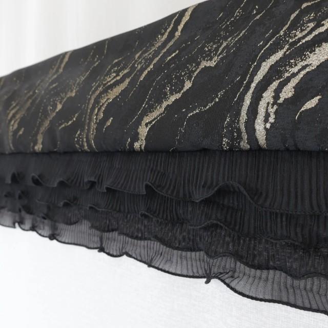 Firana panelowa roletka z falbaną z dodatkiem złotego 355 – Firany – zdjęcie 5