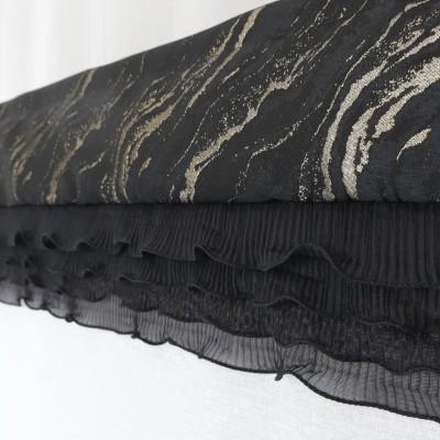 Firana panelowa roletka z falbaną z dodatkiem złotego 355 – Firany – zdjęcie 5