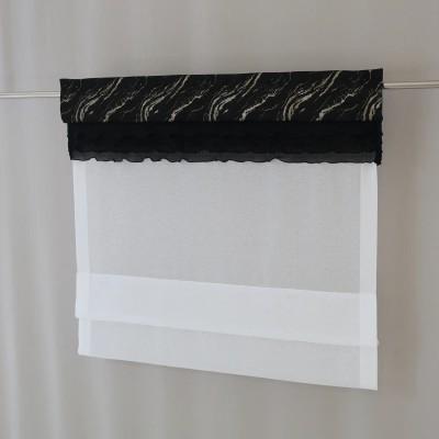 Firana panelowa roletka z falbaną z dodatkiem złotego 355 – Firany – zdjęcie 3