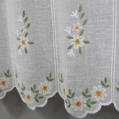 Firana zazdrostka kwiatki wiosenna naturalny wygląd 362 – Do kuchni – zdjęcie 5