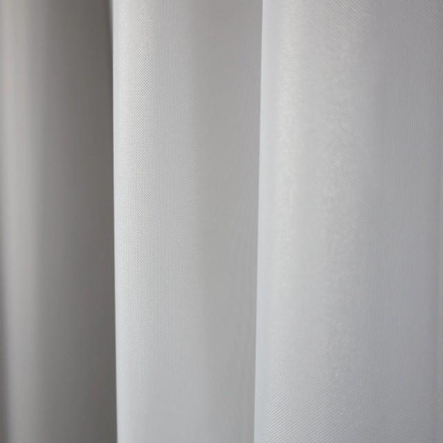 Prosta klasyczna firana z białego woalu obszyta lamówką 054 – Firany – zdjęcie 6